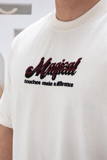 A Kalite Göğüs Sırt Baskılı Ve Nakışlı Oversize T-shirt(TSK67)