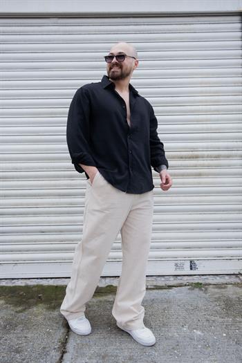 Aerobin Kumaş Rahat Kalıp Gömlek (GMS05)