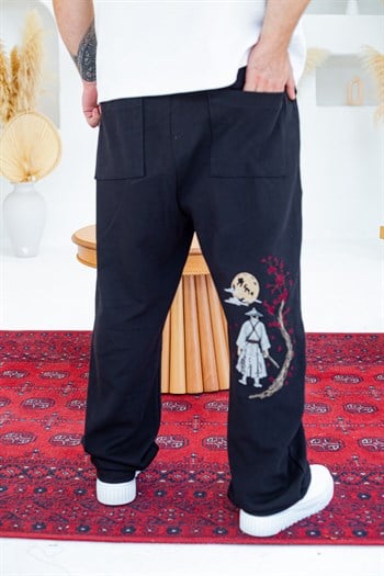 Arka Kısmı Nakış Detaylı Baggy Kalıp Esofman (JGS70)