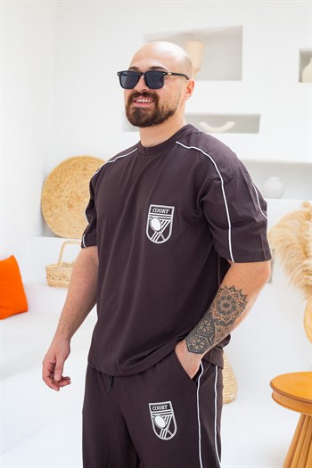 Arma Detaylı Biyeli Oversize Alt/Üst Takım (TKKA57)