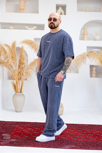Asit Yıkamalı Oversize  Alt/Üst Rahat Kalıp Takım (TKG46)
