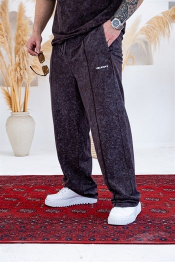 Asit Yıkamalı Oversize  Alt/Üst Rahat Kalıp Takım (TKKA46)