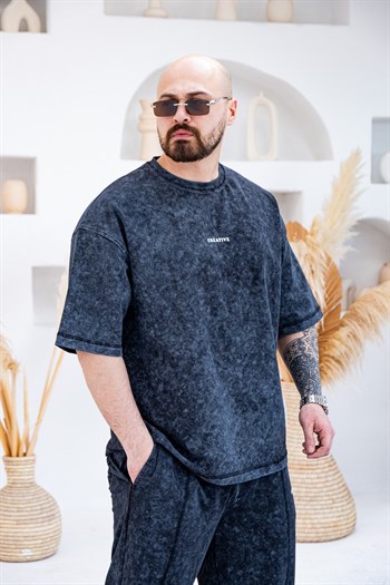 Asit Yıkamalı Oversize  Alt/Üst Rahat Kalıp Takım (TKA46)