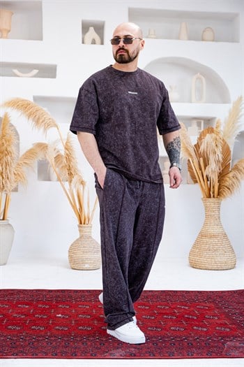 Asit Yıkamalı Oversize  Alt/Üst Rahat Kalıp Takım (TKKA46)