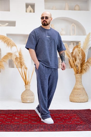 Asit Yıkamalı Oversize  Alt/Üst Rahat Kalıp Takım (TKG46)