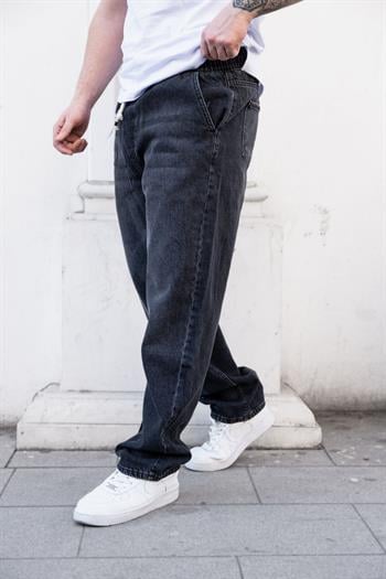 Baggy Kalıp Beli Lastikli Kot Pantolon (KO14)