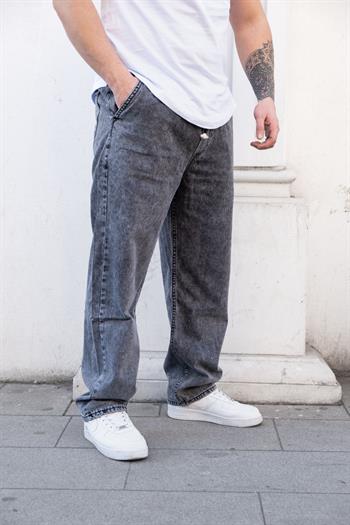 Baggy Kalıp Beli Lastikli Kot Pantolon (KO15)