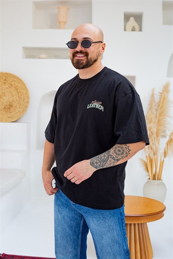Baskı Nakış Detaylı Oversize T-Shirt (TSS96)