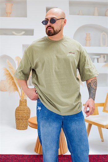 Baskı Nakış Detaylı Oversize T-Shirt (TSY96)