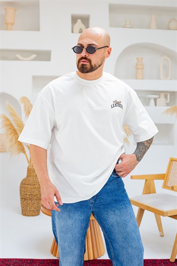 Baskı Nakış Detaylı Oversize T-Shirt (TSB96)