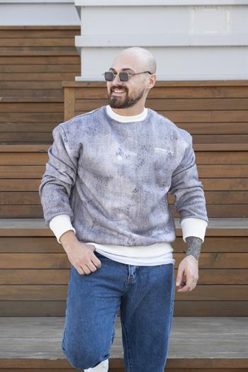 Baskılı Oversize Sweatshirt (SVTS22)
