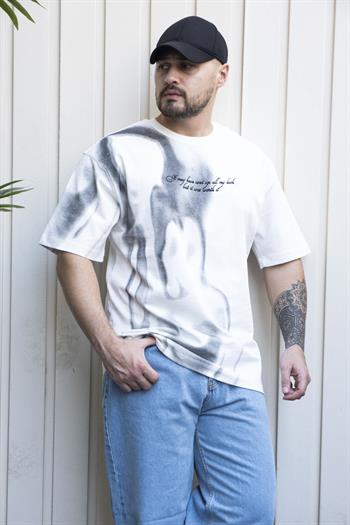 Baskılı Oversize T-Shirt (YTB06)