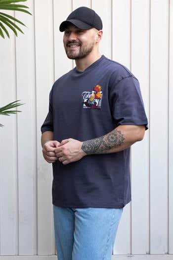 Baskılı Oversize T-Shirt (YTG04)