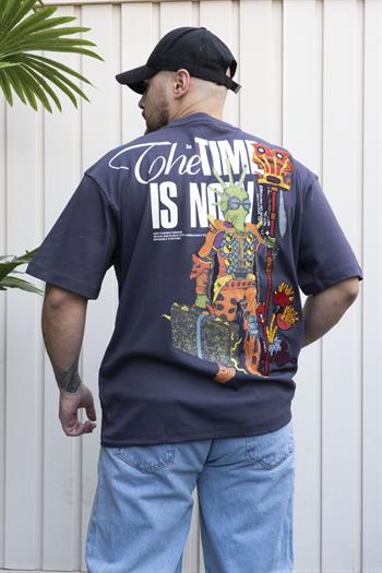 Baskılı Oversize T-Shirt (YTG04)