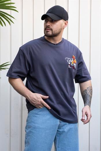 Baskılı Oversize T-Shirt (YTG04)