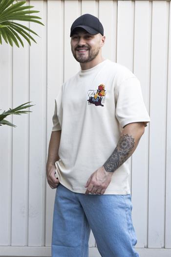 Baskılı Oversize T-Shirt (YTK04)