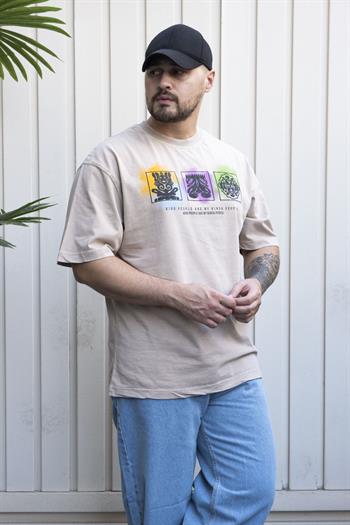 Baskılı Oversize T-Shirt (YTK08)