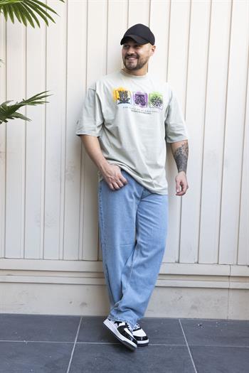 Baskılı Oversize T-Shirt (YTY08)