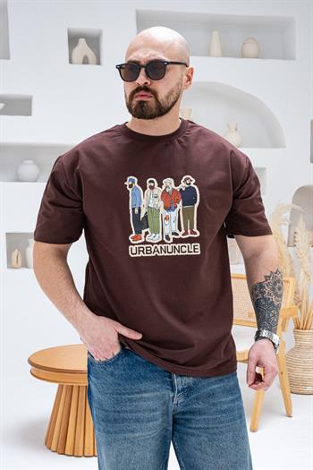 Baskılı Rahat Kalıp T-shirt(TSKA64)