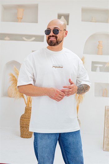 Baskılı Ve Nakışlı Oversize T-Shirt (TSB99)