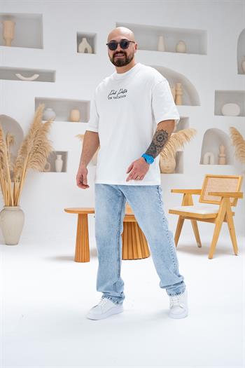 Baskılı Ve Nakışlı Oversize T-Shirt (TSB46)