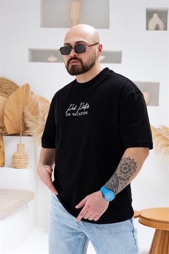 Baskılı Ve Nakışlı Oversize T-Shirt (TSS46)