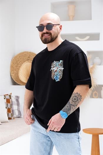 Baskılı Ve Nakışlı Oversize T-Shirt (TSS43)