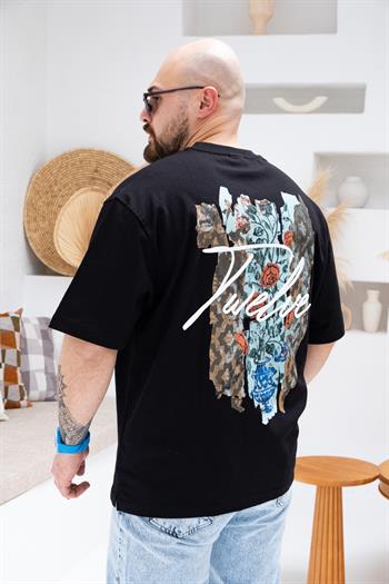 Baskılı Ve Nakışlı Oversize T-Shirt (TSS43)