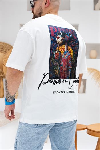 Baskılı Ve Nakışlı Oversize T-Shirt (TSB46)