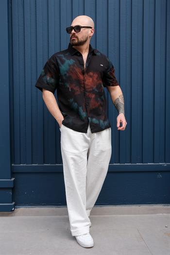 Batik Desenli Rahat Kalıp Gömlek (GMS19)