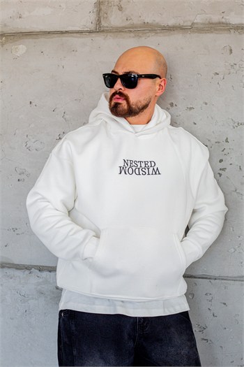 Baykuş İllüstrasyonlu Kanguru Cepli Sweatshirt (SVTB112)