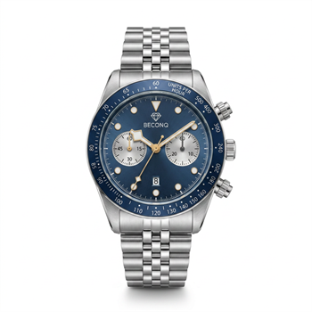 Beconq Apex Chronograph Çelik Kordon Erkek Kol Saati (83)