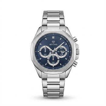 Beconq Vanguard Chronograph Çelik Kordon Erkek Kol Saati (87)