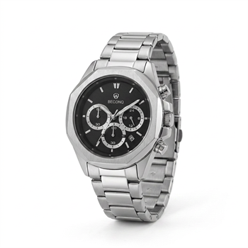 Beconq Vanguard Chronograph Çelik Kordon Erkek Kol Saati (86)