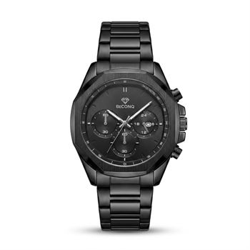 Beconq Vanguard Chronograph Çelik Kordon Erkek Kol Saati (88)