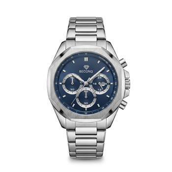Beconq Vanguard Chronograph Çelik Kordon Erkek Kol Saati (87)
