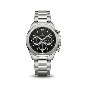 Beconq Vanguard Chronograph Çelik Kordon Erkek Kol Saati (86)