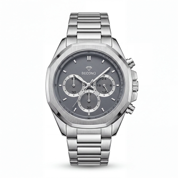 Beconq Vanguard Chronograph Çelik Kordon Erkek Kol Saati (85)