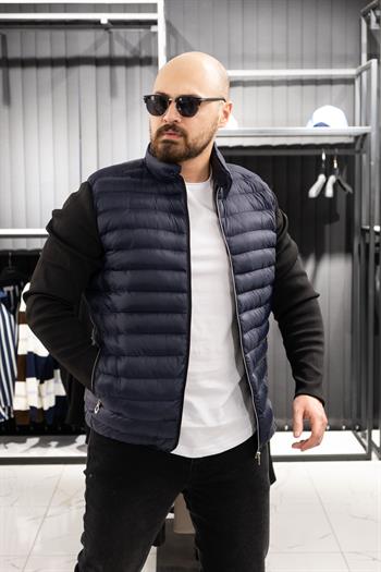 Çelik Dokuma Kol Detaylı Şişme Mont (MOL02)