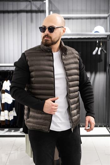 Çelik Dokuma Kol Detaylı Şişme Mont (MOY02)