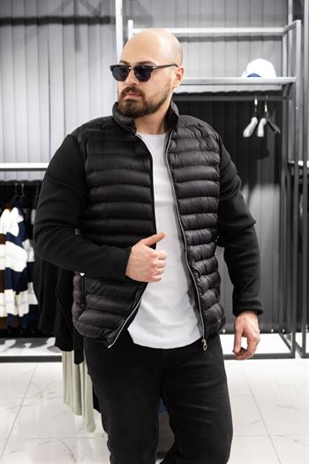 Çelik Dokuma Kol Detaylı Şişme Mont (MOS02)