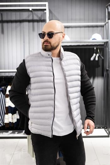 Çelik Dokuma Kol Detaylı Şişme Mont (MOG02)