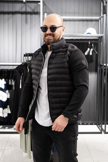 Çelik Dokuma Kol Detaylı Şişme Mont (MOS02)