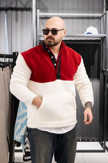 Çıtçıt Detaylı Peluş Sweatshirt (FR-SKB01)