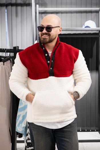 Çıtçıt Detaylı Peluş Sweatshirt (FR-SKB01)