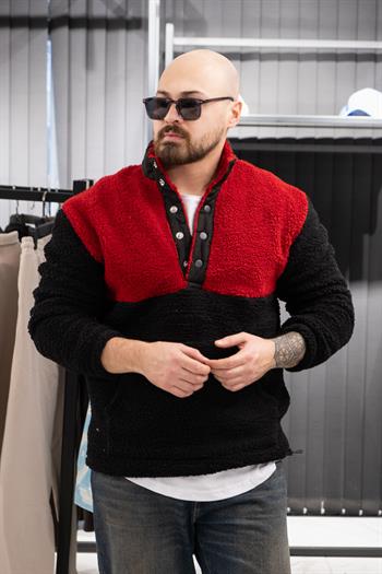 Çıtçıt Detaylı Peluş Sweatshirt (FR-SKS01)