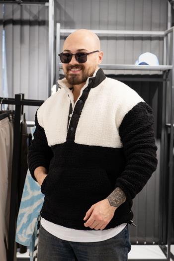 Çıtçıt Detaylı Peluş Sweatshirt (FR-SSB01)