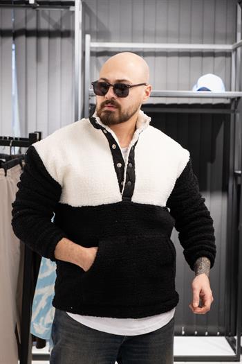 Çıtçıt Detaylı Peluş Sweatshirt (FR-SSB01)