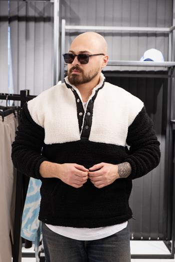 Çıtçıt Detaylı Peluş Sweatshirt (FR-SSB01)