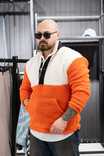 Çıtçıt Detaylı Peluş Sweatshirt (FR-STB01)